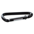 10 Pcs Black D Shaped Aluminum Alloy Snap Clip Key Chain Carabiner Hook N4U9