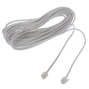 9M 30ft RJ11 6P2C Modular Telephone Phone Cables Wire White F2U2
