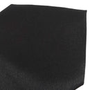Men Solid Black Polyester Zip Up Necktie Smooth Zipper Tie H6Y3