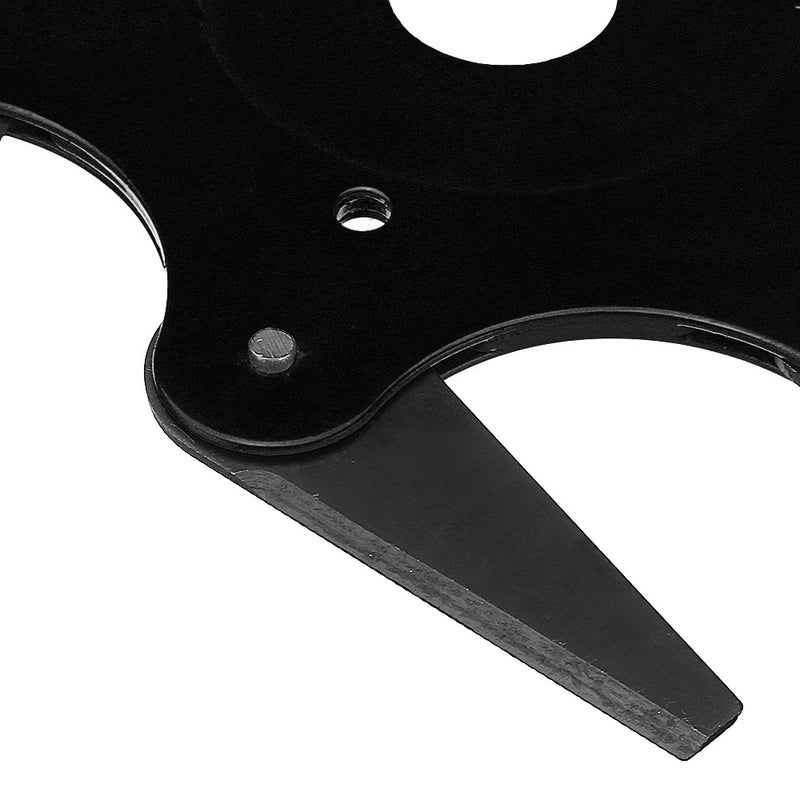 Updated Trimmer Head Green/Black/Yellow 65Mn 6 Teeth Blade Trimmer Head Brush Cutter Blade for Lawnmower