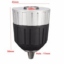 SANOU 3/8-24UNF 0.8-10mm Half Metallic Drill Chuck Self-locking Keyless Drill Chuck