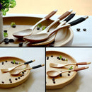 Wood 2 Pcs Spoon And Fork Dinnerware Sets Flatware Sets Wooden Spoon Fork Flatware Set