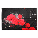3D Printed Bedding Sets Bedclothes Red Rose Bed Sheet Cover With 2 Pillowcases