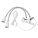 40CM E27 EU US Plug Double Heads Clip With Switch Extension Bulb Holder Socket for LED Grow Light