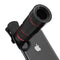 18X Universal Phone Camera Lens Telephoto Telescope Aluminium Monocular With Clip