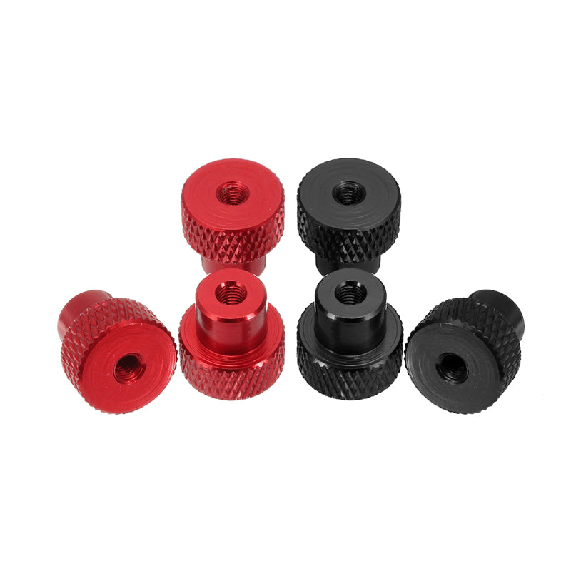 Suleve M3AN2 10Pcs M3 Frame Hand-tight Flange Nut Cap Aluminum Alloy Super Light