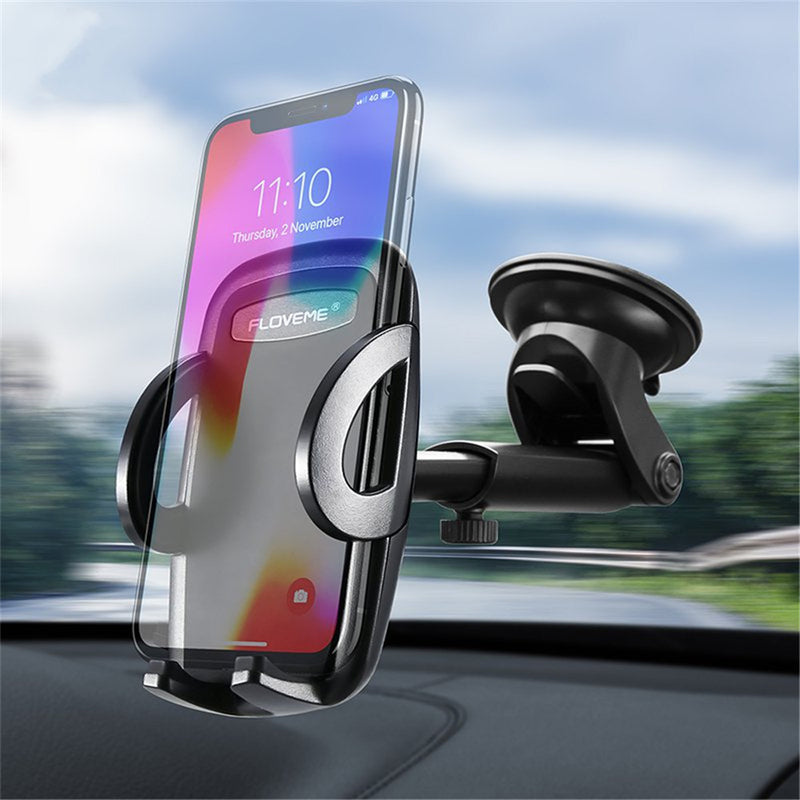 Floveme Strong Suction Adjustable Clip Extendable Arm Car Dashboard Holder for Xiaomi Mobile Phone