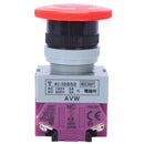 AC 600V 10A Red Mushroom Emergency Stop Push Button Switch 22mm NO NC N5C8
