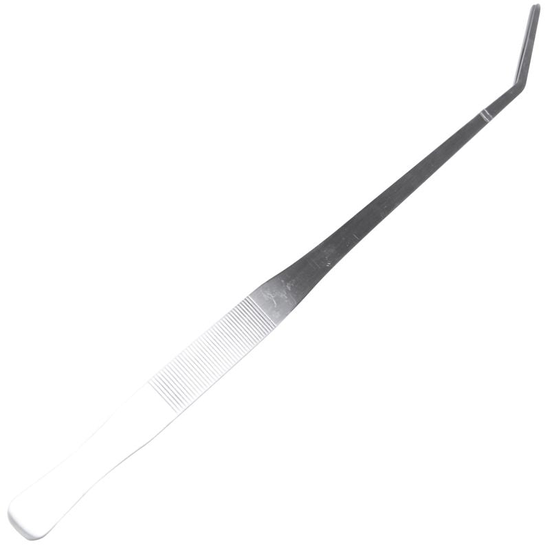 18.9" Long Stainless Steel Curved Tweezer for Fish Tank Plants R2M8
