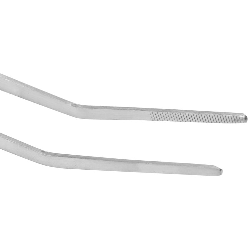 18.9" Long Stainless Steel Curved Tweezer for Fish Tank Plants R2M8