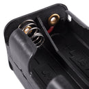 Black Tow Layers 4 x 1.5V AA Batteries Battery Holder Case Box w Wire Leads Y6S3