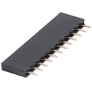 10pcs 2.54mm Single Row Female Pitch Header Socket Connector PCB 12 Pin Str V7D2