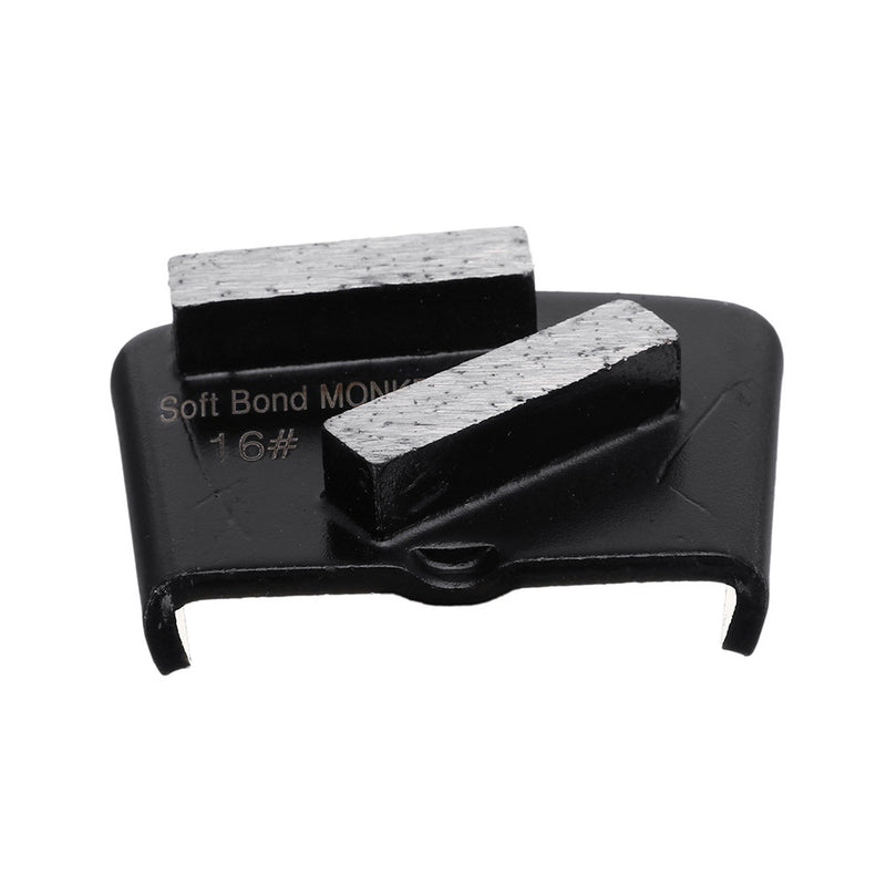 Soft Bond 16 Grit Trapezoid HTC Style Grinding Shoe Disc Plate Diamond Grinding Disc Pad Scraper For Grinder Concrete Floor Abrasive Tool