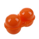 Plastic Foldable Storage Case 4 Egg Holder Carrier Orange