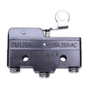 TM-1704 Short Hinge Roller Lever Momentary Mini Limit Switch W4O2
