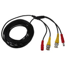 Yellow Video BNC Male Red DC Power Jack Male/Female Extension Cable 5 Meter J8X4
