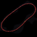 Stretch Strap 6mm Dia Beads Sandalwood Buddhist Prayer Necklace Red M7Z1