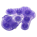 Metal Rolling Ball Massage Full Body Beauty Massager Glove Purple R5O6