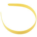 Lady Yellow Plastic Hair Hoop Headband Ornament w Teeth D5U7