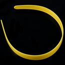 Lady Yellow Plastic Hair Hoop Headband Ornament w Teeth D5U7