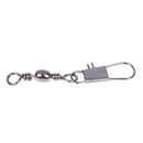 Grey Fishing Line to Hook Clip Connector Swivels 20PCS I8V3