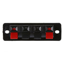 Single Row 4 Position Cable Clip Socket Push Type Speaker Terminals 5PCS H8S9