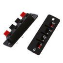 Single Row 4 Position Cable Clip Socket Push Type Speaker Terminals 5PCS H8S9