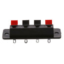 Single Row 4 Position Cable Clip Socket Push Type Speaker Terminals 5PCS H8S9