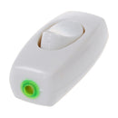 4 Pcs AC 250V White Plastic In-Line Cord Light Switch Y6X8