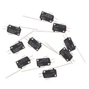 10 x Micro Limit Switch Long Straight Hinge Arm SPDT Snap Action LOT I4S6