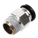 10 Pcs 1/4" PT Male Thread 8mm Push In Joint Pneumatic Connector Quick Fitt J8W7