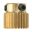 JGAURORA 26 Teeth 5mm Brass Extrusion Wheel Gear For 3D Printer