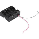 2 Pcs Black Plastic Battery Holder Case 10 x 1.5V AA R2N4