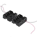 2 Pcs Black Plastic Battery Holder Case 10 x 1.5V AA R2N4