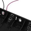 2 Pcs Black Plastic Battery Holder Case 10 x 1.5V AA R2N4