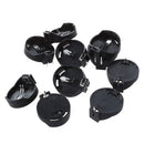 10pcs Black Round Button Battery Holder Case for CR2032 2016 2025 O9G2