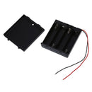 2 Pcs 4 x AA 6V Battery Holder Case Box Wired ON/OFF Switch w Cover