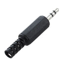 5 Pcs Black Plastic Housing 3.5mm Audio Jack Plug Headphone Connector R9F2