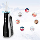 330ML Cordless Oral Irrigator Water Flosser 3 Modes Homitt High Pulse Portable Li-ion Rechargeable Teeth Cleaner IPX7 Waterproof for Family&Travel