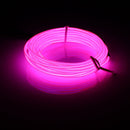 3M EL Led Flexible Soft Tube Wire Neon Glow Car Rope Strip Light Xmas Decor DC 12V