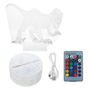 3D Dinosaur Night Light Touch Remmote Control Home Decor Lamp Table Desk Gift