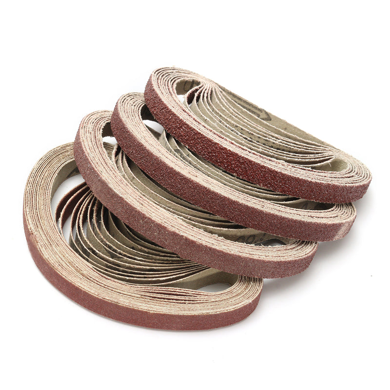 50pcs 10x330mm Zirconia Sanding Belt 40/60/80/120 Grit Aluminium Oxide Abrasive Tools