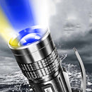 WARSUN HD80 T6 3Modes Zoomable Flashlight 18650 Flashlight USB Rechargeable Flashlight Xenon UV Flashlight Long Thrower Fishing Flashlight Tactical Led Torch