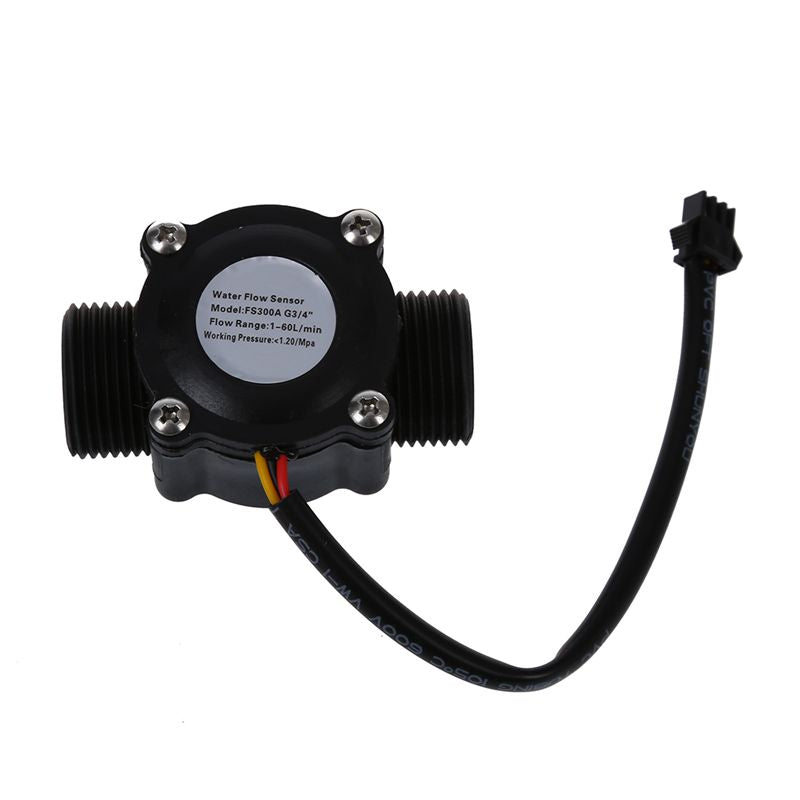 1-60L/Min DC 5-24V Hall Effect Water Flow Sensor Counter Meter FS300A N3A5