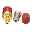 Car Air Conditioner Red High and Blue Low R134A Quick Coupler Adapter
