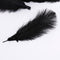 20 x natural ostrich feather 25-30 cm black party decoration C1N5