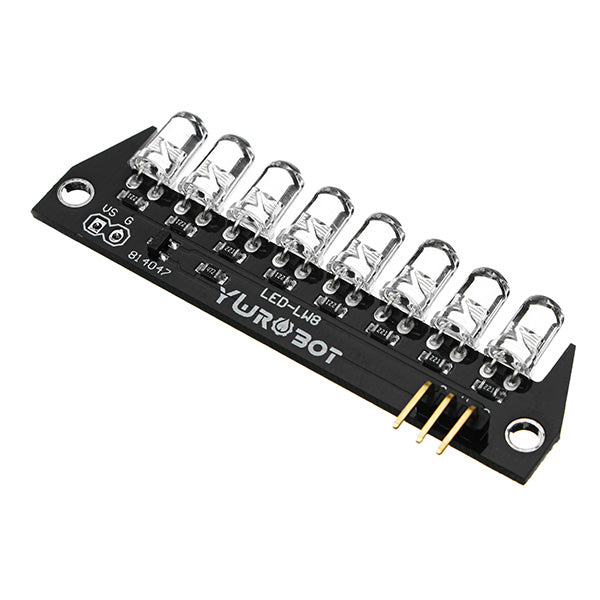 8 Bit 5mm F5 Bright LED Blue Light Module Electronic Building Blocks For