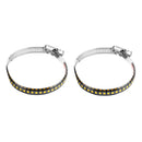Pair Stainless Steel Clamp LED Motorcycle Fork Turn Signal Indicator Lights Strip Light