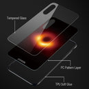 Bakeey Black Holes Collapsar Hard Tempered Glass&Soft TPU Protective Case For Xiaomi Mi 8