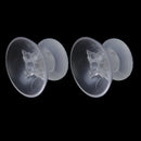 1 pair of Thumbstick Joystick replacement for XBOX One controller Clear P6A1